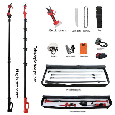 kopen 20ft Extension Electric Pole Tree Pruner voor het snoeien van koolstofvezelbatterij aangedreven 2 jaar garantie online vervaardiging