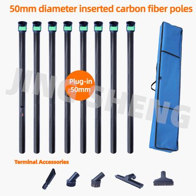 kaufen 40FT 50mm OD Carbon Fiber Gutter Vakuum-Stab für Fabrik Luftleitungen Online-Herstellung