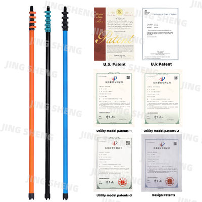 ซื้อ การออกแบบแบบพิเศษ ที่ได้รับสิทธิบัตรของ 60 ฟุต สีหลาย สี, สี, แอนติ Rotation telescoping สายไฟเบอร์คาร์บอน ODM การผลิตออนไลน์