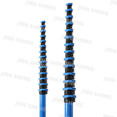 ซื้อ 65 ฟุต 074 แผนก Snap Blue Telescopic Carbon Fiber Pole สําหรับการดูดฝุ่นอุตสาหกรรม การตัดต้นไม้ การผลิตออนไลน์