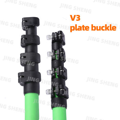 kopen 7-50ft V3 Clamp Carbon Fiber Telescopic Pole Glasvezel Versterkt Voor Landmeting online vervaardiging
