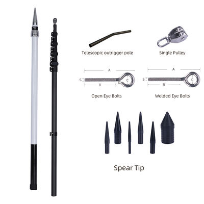Beli Outrigger Serat Karbon 24FT untuk Perikanan Ringan Kekuatan Tinggi Tahan Korosi UV pembuatan online