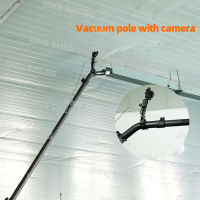 kopen 30ft Plug-in Carbon Fiber Gutter Vacuum Pole met Camera voor Gutter Cleaning Visibility, OEM online vervaardiging